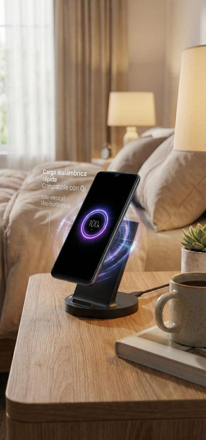 Cargador Inalámbrico Qi 20W USB-C | Carga Rápida universal
